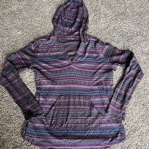 Woolrich hooded long sleeve v-neck shirt - 100% cotton - S